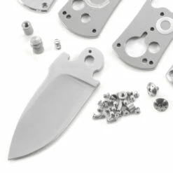 *Super Squirt 2.0 - Button Lock Folder - SS Finish - DIY Parts Kit W/Textured Black G10 Handles -Knife Kits Sales Shop SS20 BG10K 1 img2 1500