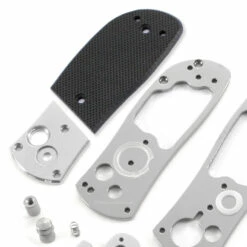 *Super Squirt 2.0 - Button Lock Folder - SS Finish - DIY Parts Kit W/Textured Black G10 Handles -Knife Kits Sales Shop SS20 BG10K 1 img4 1500