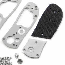 *Super Squirt 2.0 - Button Lock Folder - SS Finish - DIY Parts Kit W/Textured Black G10 Handles -Knife Kits Sales Shop SS20 BG10K 1 img5 1500