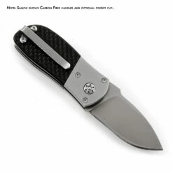 *Super Squirt 2.0 - Button Lock Folder - SS Finish - DIY Parts Kit W/Carbon Fiber Handles -Knife Kits Sales Shop SS20 cf sample 2 1500