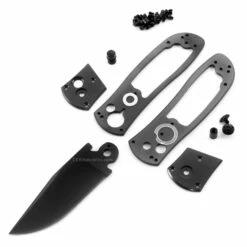 *SS-3.0 - Super Squirt SR - Button Lock Folding Knife Kit - (Blackout Finish) - Parts Kit
