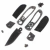 *Super Squirt 3.0 - Button Lock Folder - Black Finish - DIY Parts Kit W/Textured Black G10 Handles