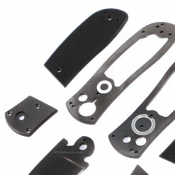 *Super Squirt 3.0 - Button Lock Folder - Black Finish - DIY Parts Kit W/Textured Black G10 Handles -Knife Kits Sales Shop SS30 B BG10K 1 img3 1500