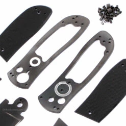 *Super Squirt 3.0 - Button Lock Folder - Black Finish - DIY Parts Kit W/Textured Black G10 Handles -Knife Kits Sales Shop SS30 B BG10K 1 img4 1500
