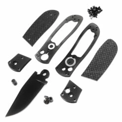 *Super Squirt 3.0 - Button Lock Folder - Black Finish - DIY Parts Kit W/Carbon Fiber Handles