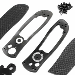 *Super Squirt 3.0 - Button Lock Folder - Black Finish - DIY Parts Kit W/Carbon Fiber Handles -Knife Kits Sales Shop SS30 B CFK 1 img4 1500