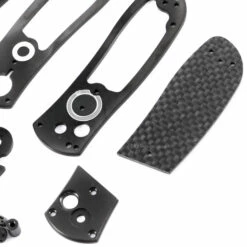 *Super Squirt 3.0 - Button Lock Folder - Black Finish - DIY Parts Kit W/Carbon Fiber Handles -Knife Kits Sales Shop SS30 B CFK 1 img5 1500