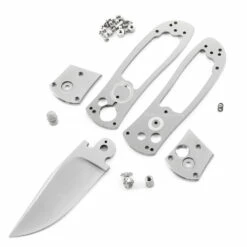 *SS-3.0 - Super Squirt SR - Button Lock Folding Knife Kit - (SS Finish) - Parts Kit