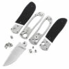 *Super Squirt 3.0 - Button Lock Folder - SS Finish - DIY Parts Kit W/Textured Black G10 Handles -Knife Kits Sales Shop SS30 SS BG10K 1 img1 1500
