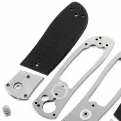 *Super Squirt 3.0 - Button Lock Folder - SS Finish - DIY Parts Kit W/Textured Black G10 Handles -Knife Kits Sales Shop SS30 SS BG10K 1 img3 1500