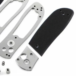 *Super Squirt 3.0 - Button Lock Folder - SS Finish - DIY Parts Kit W/Textured Black G10 Handles -Knife Kits Sales Shop SS30 SS BG10K 1 img5 1500