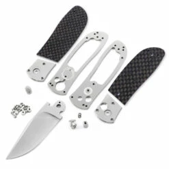 *Super Squirt 3.0 - Button Lock Folder - SS Finish - DIY Parts Kit W/Carbon Fiber Handles