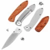 *Stinger - Framelock - (Parts Kit) - (w/Bubinga Wood Handle Scales) -Knife Kits Sales Shop STGR W 1 img2 1500