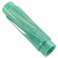 Bone Handle Rolls - (Twisted Flute) - (Stabilized) - (Jade) - (3.50 X 0.75)