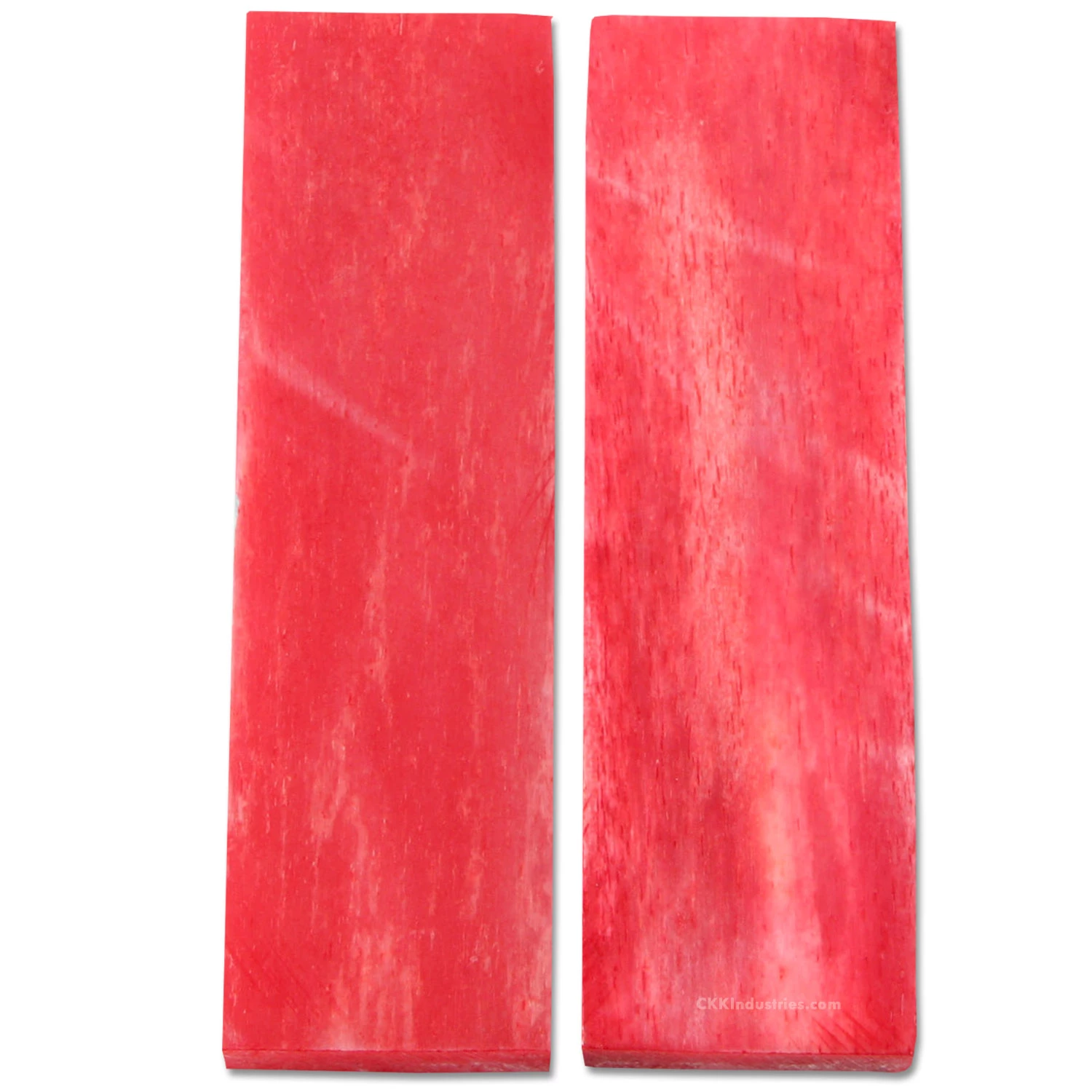 Bone Handle Scale Set - (Flat Top) - (Stabilized) - (Watermelon) - (3.0 X 1.0 X 0.156) 3 Bone Handle Scale Set - (Flat Top) - (Stabilized) - (Watermelon) - (3.0 X 1.0 X 0.156)