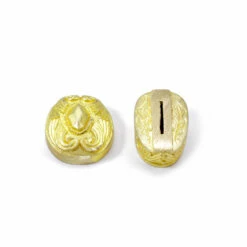 Pommel/Guard Set - Engraved Floral Scroll Set - Brass -Knife Kits Sales Shop a016 a066b 3 1500