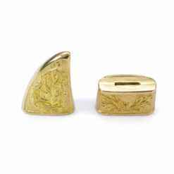 Scabbard Set - Leaf Motif Engraved Set - Brass