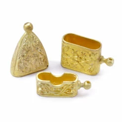 Scabbard Set - Scroll Motif Engraved Set - Brass