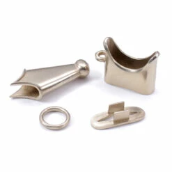 Scabbard Set - Plain Engraved Set - Nickel Silver