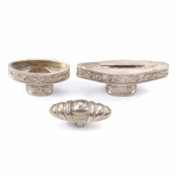 Pommel/Guard Sword Set - Rope Pattern Engraved Set - Nickel Silver