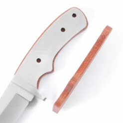 *Drop Point Hunter - Full Tang - DIY Blade Kit W/Bloodwood Scales (pre-machined) -Knife Kits Sales Shop a517d82a 50be 4544 8b65 2728e5e5a9b2