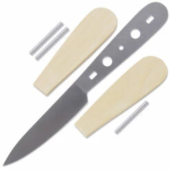 *Savannah Paring Knife Combo Kit - DIY Blade W/Yellowheart Scales