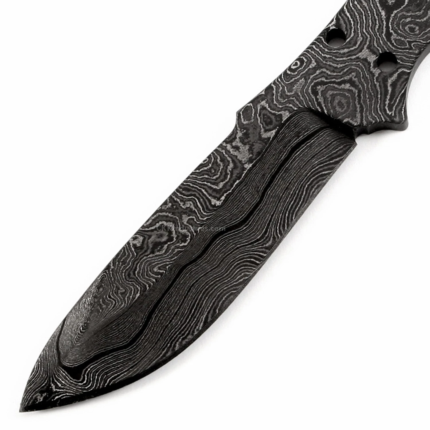 *Mamba Knife Kit - (USA Damascus) - DIY Blade Kit W/Mahogany Scales 4 *Mamba Knife Kit - (USA Damascus) - DIY Blade Kit W/Mahogany Scales - Image 2