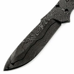 *Mamba Knife Kit - (USA Damascus) - DIY Blade Kit W/Canarywood Scales -Knife Kits Sales Shop ad0003bl img2 1500 7