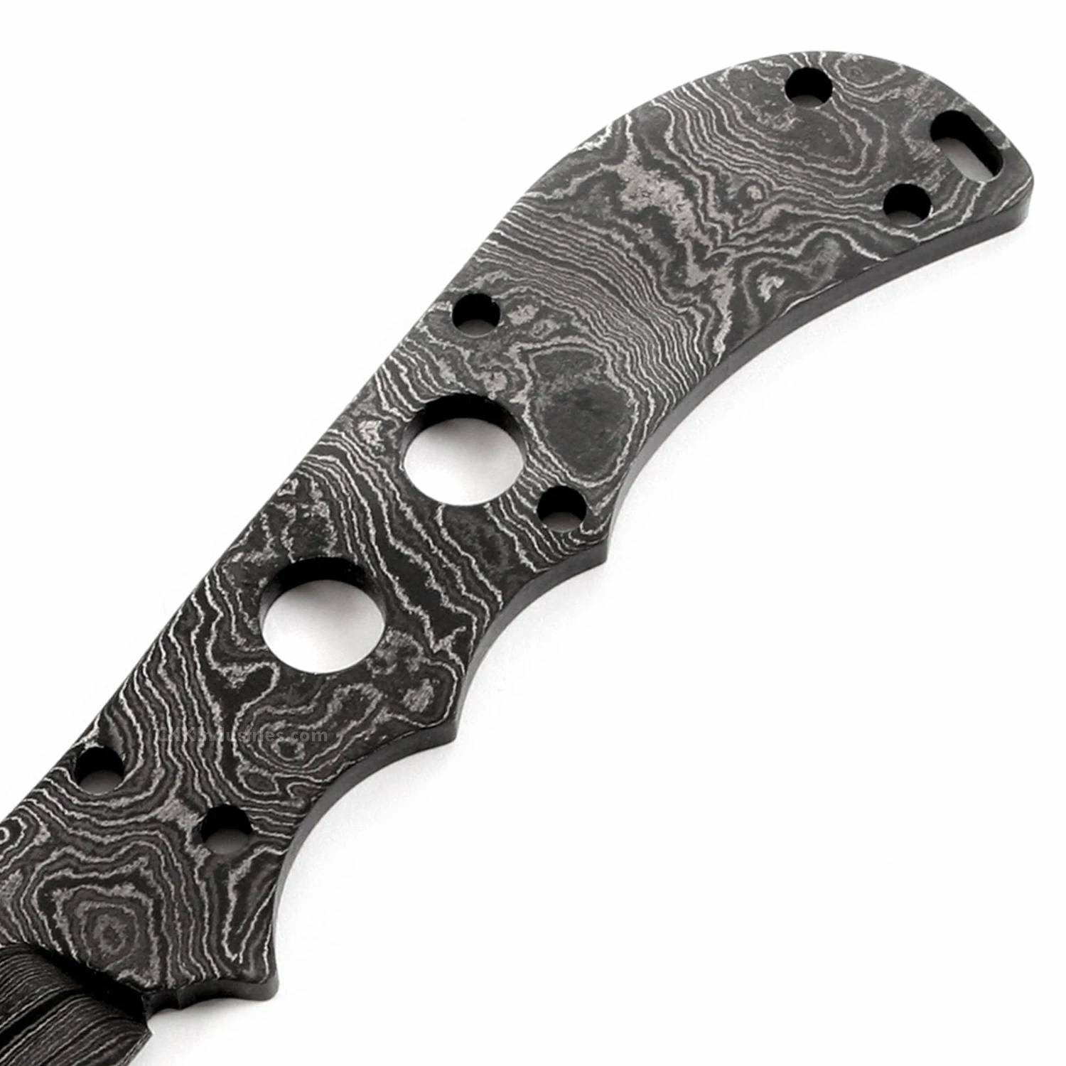 *Mamba Knife Kit - (USA Damascus) - DIY Blade Kit W/Mahogany Scales 5 *Mamba Knife Kit - (USA Damascus) - DIY Blade Kit W/Mahogany Scales - Image 3