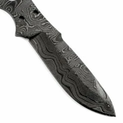 *Mamba Knife Kit - (USA Damascus) - DIY Blade Kit W/Canarywood Scales -Knife Kits Sales Shop ad0003bl img5 1500 7