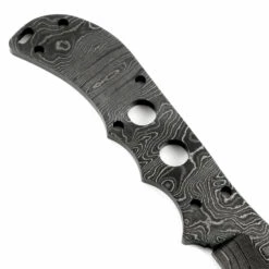 *Mamba Knife Kit - (USA Damascus) - DIY Blade Kit W/Lacewood Scales -Knife Kits Sales Shop ad0003bl img6 1500 8