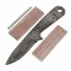 *Boot Fang Knife Kit - (USA Damascus) - DIY Blade Kit W/Walnut Scales -Knife Kits Sales Shop ad0019blp rsk walnut 1 1500