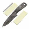 *Boot Fang Knife Kit - (USA Damascus) - DIY Blade Kit W/Yellowheart Scales -Knife Kits Sales Shop ad0019blp rsk yellowheart 1 1500
