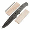 *Bodyguard Knife Kit - (USA Damascus) - DIY Blade Kit W/Canarywood Scales -Knife Kits Sales Shop ad0023blp rsk canarywood 1 1500