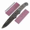 *Bodyguard Knife Kit - (USA Damascus) - DIY Blade Kit W/Purpleheart Scales -Knife Kits Sales Shop ad0023blp rsk purpleheart 1 1500