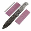 *Big Sky Knife Kit - (USA Damascus) - DIY Blade Kit W/Purpleheart Scales -Knife Kits Sales Shop ad0054blp rsk purpleheart 1 1500