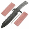 *Alien Hunter Knife Kit - (USA Damascus) - DIY Blade Kit W/Bubinga Scales