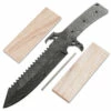 *Alien Hunter Knife Kit - (USA Damascus) - DIY Blade Kit W/Canarywood Scales -Knife Kits Sales Shop ad0072blp canarywood 1 1500