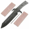 *Alien Hunter Knife Kit - (USA Damascus) - DIY Blade Kit W/Lacewood Scales -Knife Kits Sales Shop ad0072blp lacewood 1 1500