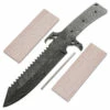 *Alien Hunter Knife Kit - (USA Damascus) - DIY Blade Kit W/Mahogany Scales -Knife Kits Sales Shop ad0072blp mahogany 1 1500