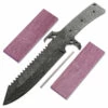 *Alien Hunter Knife Kit - (USA Damascus) - DIY Blade Kit W/Purpleheart Scales