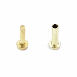 Cutlery Rivets With Step Drill Combo Kit - (.187HD X .115 SD X .520 OAL) - (Brass) -Knife Kits Sales Shop bcr316 38 1 1500