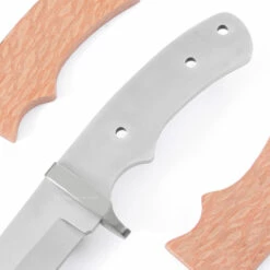 *Drop Point Hunter - Full Tang - DIY Blade Kit W/Lacewood Scales (pre-machined) -Knife Kits Sales Shop bebfcae8 a43c 48ec a45e 01655be918bb