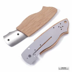 *EV4N1 - Gents Locking Liner Combo Kit - DIY Knife Kit W/Monkey Pod Scales -Knife Kits Sales Shop ev4n1 monkeypod 2 1500