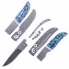 *GL66 Locking Liner Knife Kit W/Abalone Handle Scales -Knife Kits Sales Shop gl66 abalone parts 1 1500