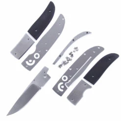 Knife Kits Sales Shop 11 *GL66 Locking Liner Knife Kit W/Black G10 Handle Scales