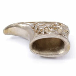 Guard - Floral Scroll - (1.99 X .795 X .980) - [0.51 X 0.055 Slot] - Nickel Silver -Knife Kits Sales Shop guard a118n 2 1500