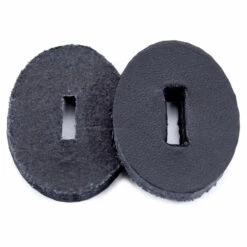Leather Handle Washers - Oval - (1.30 X 1.00 X .125) - (Black) - USA Made - (100 Pack) -Knife Kits Sales Shop handle washers blk 2 1 1500