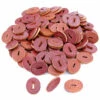 Leather Handle Washers - Oval - (1.30 X 1.00 X .125) - (Chestnut) - USA Made - (100 Pack) 2 Leather Handle Washers - Oval - (1.30 X 1.00 X .125) - (Chestnut) - USA Made - (100 Pack) -Knife Kits Sales Shop handle washers chestnut 100 1 1500