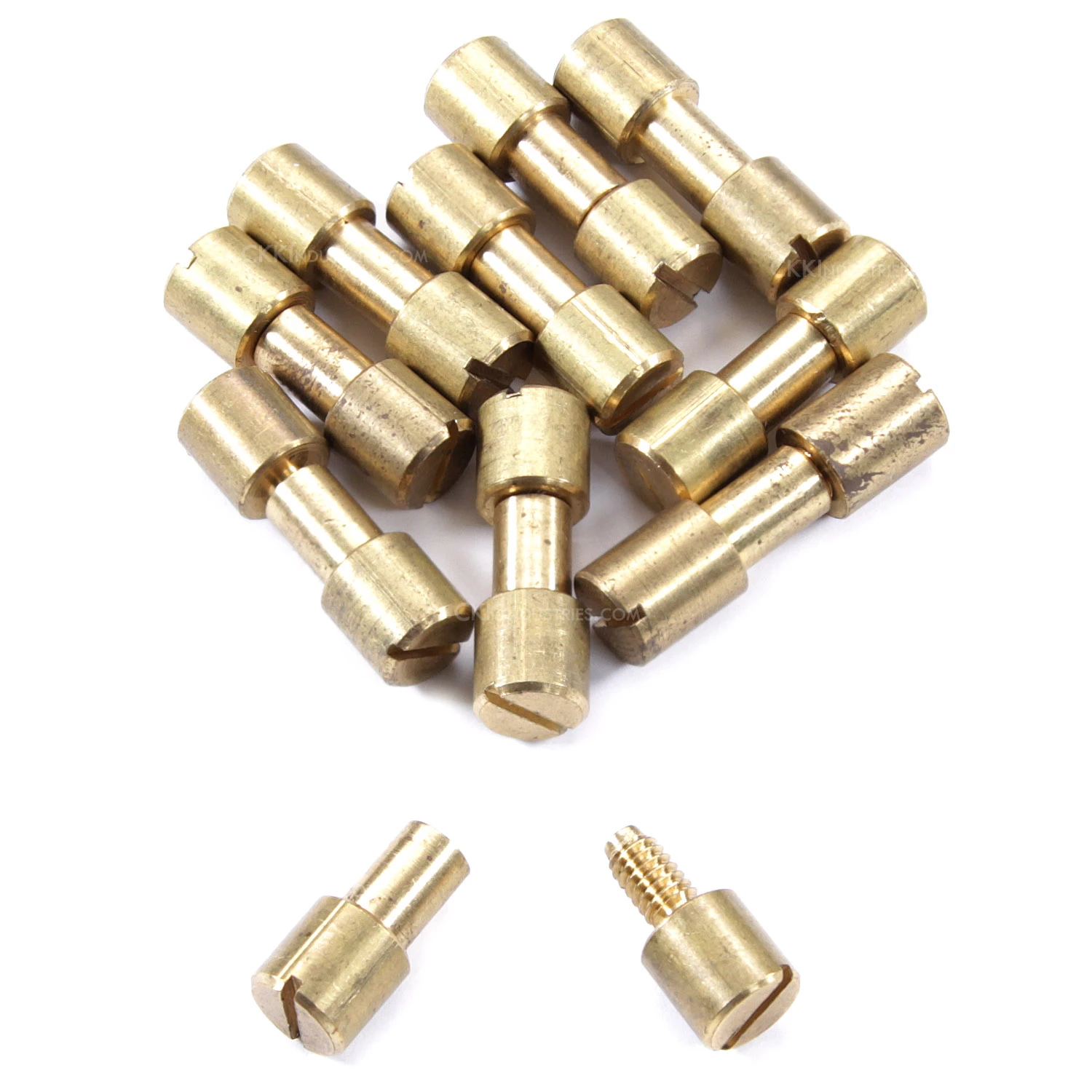 Corby Bolt Fastener - For Knife Handles - (.312HD X .218SD X .960L) - Brass - (10 Pk) 3 Corby Bolt Fastener - For Knife Handles - (.312HD X .218SD X .960L) - Brass - (10 Pk)